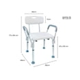 thumbnail image 4 of Silla de ducha VANLIG con respaldo y descansa brazos, 4 of 4