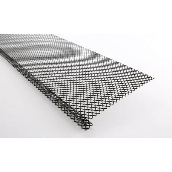 Lock-In Black Steel Gutter Guard, 60ft Kit