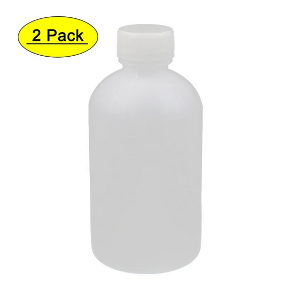 Unique Bargains 2Pcs 100mL Lab Experiment Plastic Graduated Chemicals Reagent Container Bottle
