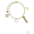 thumbnail image 2 of Delight Jewelry Silvertone Always My Mother Eternity Ring Goldtone Dream Big Charm Bracelet, 7.5+2" Extender, 2 of 4