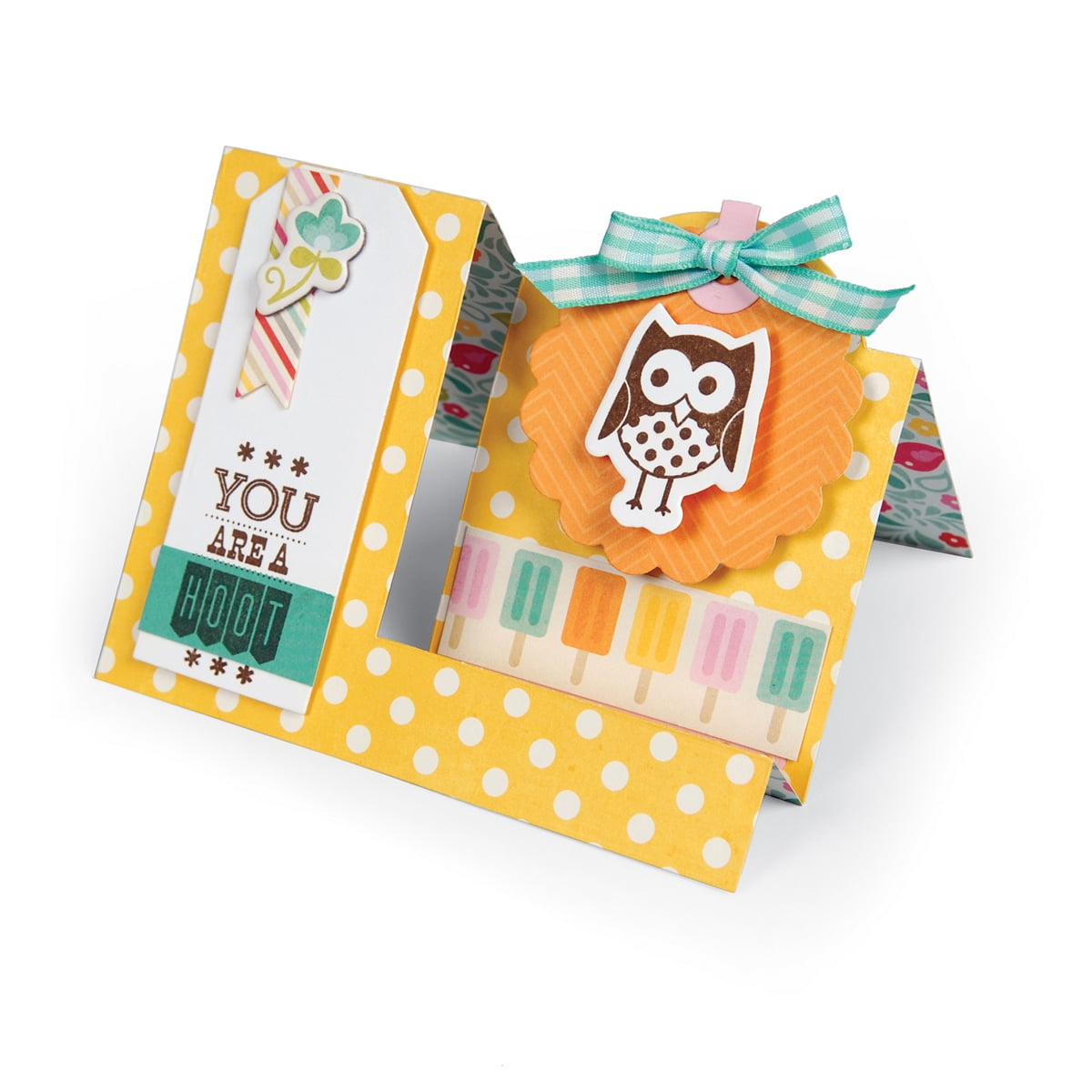 Sizzix Bigz Large Die 6"X8.75"Side Step Card