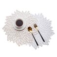 thumbnail image 1 of CAROOTU Decorative Floral Table Mat 2 PCS Thick PVC Pot Coaster Fast Heat Dissipation Non Slip Flexible Placemats for Kitchen, 1 of 7