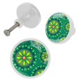 thumbnail image 2 of 4 Pcs Cartoon Flowers Knobs for Kitchen Cabinet Cupboard Dresser Bookcase Drawer Pulls Handles Round Home Decor, 2 of 5