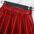 thumbnail image 5 of Haitryli Toddler Youth Girls Metallic Athletic Dance Skirt Pleated Mini Skirts High Waist Scooter Skater Skirt Skort Red 13-14, 5 of 7
