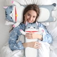thumbnail image 6 of BenBen Long Cat Plush Pillow, Cat Stuffed Animal Body Pillow for Kids, 43 in, Grey, 6 of 10
