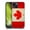 Canada Canadian Maple Leaf, variant on Head Case Designs Vintage Flags Great Britain UK Hard Back Case Compatible with Apple iPhone 15