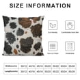 thumbnail image 6 of Acheng  Western Cow Print Pillow Covers Brown Black White Throw Pillow Covers Farmhouse Pillow Case for Home Couch Bed Sofa Decor(Not Real Cowhide Not Faux Fur),Set of 2 White, 6 of 6
