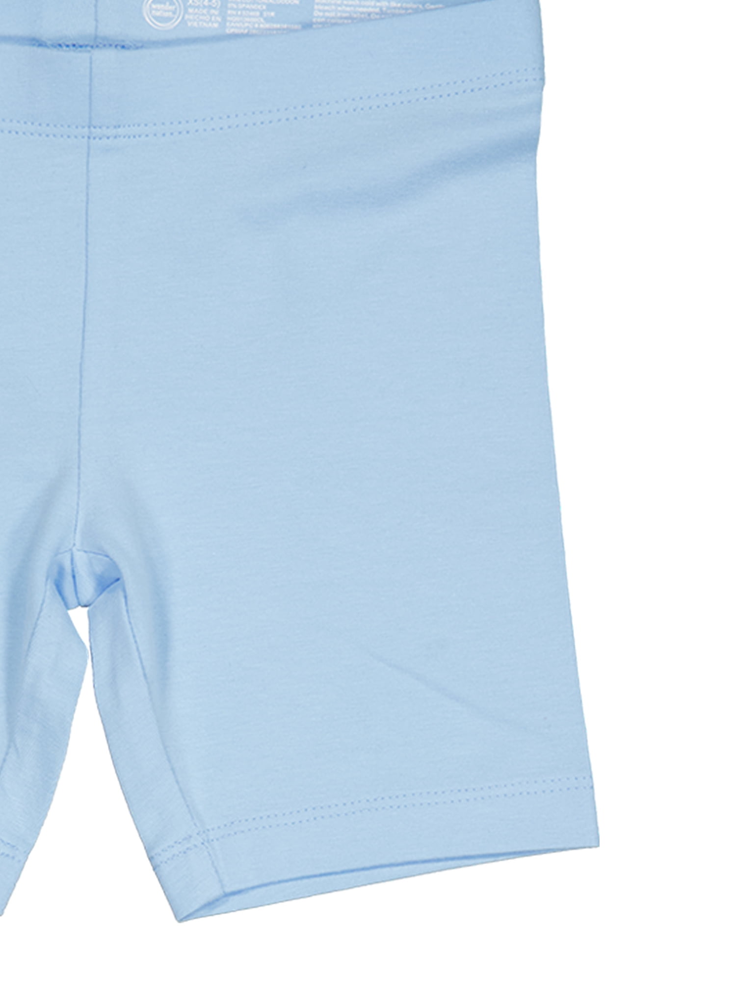 Wonder Nation Girls Bike Short, 6-Pack, Sizes 4-18 & Plus