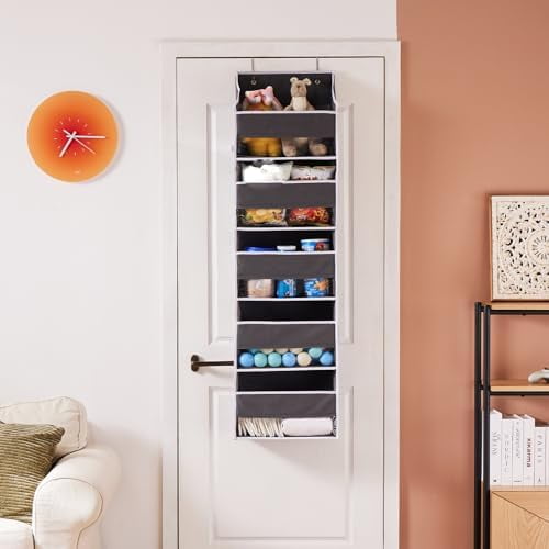 Over the Door Organizers, 5-Shelf Door Storage for Bathroom, Dorm, College, Baby Organizer for Diapers 1 Pack, Grey$$Home Decor, Kitchen, & Other