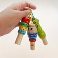 thumbnail image 1 of 1pc Infant Whistling Wooden Random Color Cartoon Animal Whistle Educational Music Instrument, 1 of 5