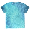 thumbnail image 2 of Jack Frost Snowflake Fractal Mandala All Over Youth T Shirt Multi YMD, 2 of 2