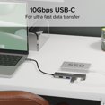 thumbnail image 6 of Plugable USB C Hub Multiport Adapter, 4 in 1, 100W Pass Through Charging, USB C to HDMI 4K 60Hz, Multi USB Port Hub for Windows, Mac, Ipad Pro, Chromebook, Thunderbolt (USBC-4IN1), 6 of 7