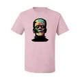 thumbnail image 2 of Wild Bobby, Colorful Technicolor Rainbow Frankenstein Face, Pop Culture, Men Graphic Tees, Light Pink, 2XL, 2 of 3