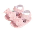 thumbnail image 4 of Faithtur Infant Girls Cute Flat Shoes, Anti-Slip Protective Patchwork Sandals, 4 of 8