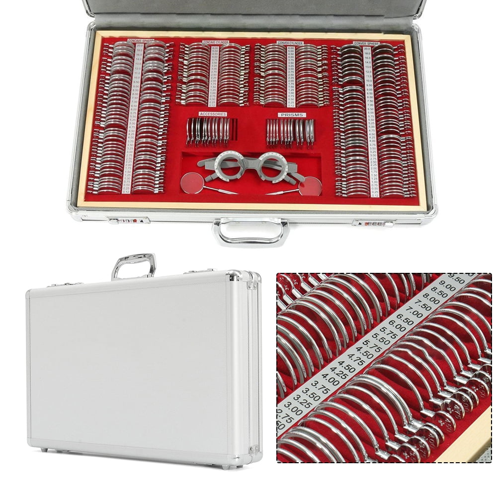 Wildnix Complete Professional Trial Lens Set with 266 Lenses and Trial Frames, High-Quality Outer Case, Dustproof, Sturdy, and Easy to Use