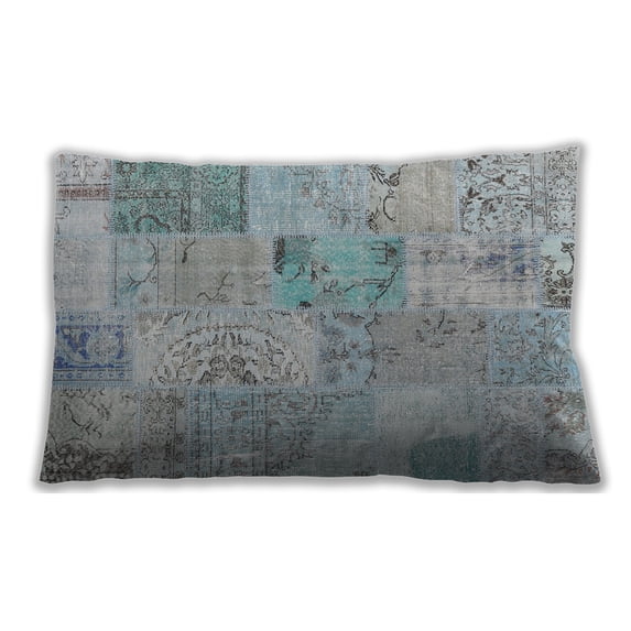 Ahgly Company Outdoor Rectangular Contemporary Lumbar Throw Pillow, 13 inch by 19 inch