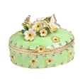 thumbnail image 3 of yotijay Cherry Blossom Trinket Box Jewelry Box Treasure Box Jewelry Storage Box Keepsake Green, 3 of 9