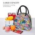 thumbnail image 6 of Haiem Cartoon Marine Animals Printed Lunch Bag Women, Lunch Box Lunch Bag for Women, Small Leakproof Cute Lunch Tote Large Capacity Reusable Insulated Cooler Lunch Container, 6 of 6