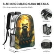 thumbnail image 4 of Gaeub Tree Meditating Raccoon Print Clear Backpack ,Clear Transparent Backpack, PVC Bag with Side Pockets,for Concert, Beach, Work, Travel & Sporting, 4 of 7