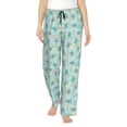thumbnail image 2 of Lsque Sea Turtle Print Women's Pajama Pants, Lounge Pant - Comfortable Home Wear,Elastic Waistband, Stylish Design-Large, 2 of 9