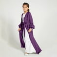 thumbnail image 2 of KAUOD Muslim Dress for Girls Islamic Prayer Abaya Maxi Dresses Set Long Sleeve Cardigan Kaftan Robe with Hijab Indian Clothes, 2 of 5