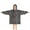Dark Christmas Tree, variant on Gray Christmas Santa Pattern Blanket Hoodies for Kids 6-13YR Oversize Wearable Blanket Hoodies for Boys Girls Teens