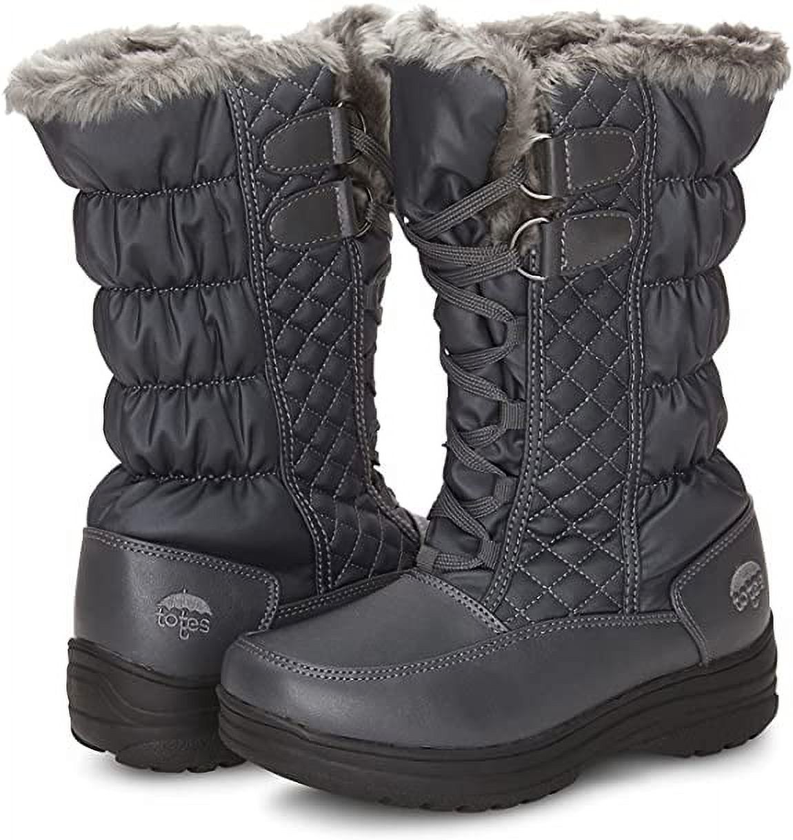 Totes Women's Jami Snow Boots - Waterproof, Insulated To -20°F, Lace-Up Winter Boots