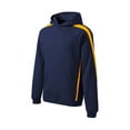 thumbnail image 5 of Sport-Tek Sleeve Stripe Pullover Hooded Sweatshirt-S (True Navy/ Gold), 5 of 6