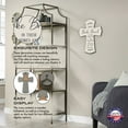 thumbnail image 2 of LifeSong Milestones Inspirational White Wall Cross for Living Room Decor - They Broke Bread, 2 of 7