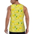 thumbnail image 2 of Sigee Bright Lemons for Men's Workout Tank Top, Athletic Gym Sleeveless Shirt - Quick Dry, Lightweight, Breathable Large, 2 of 9