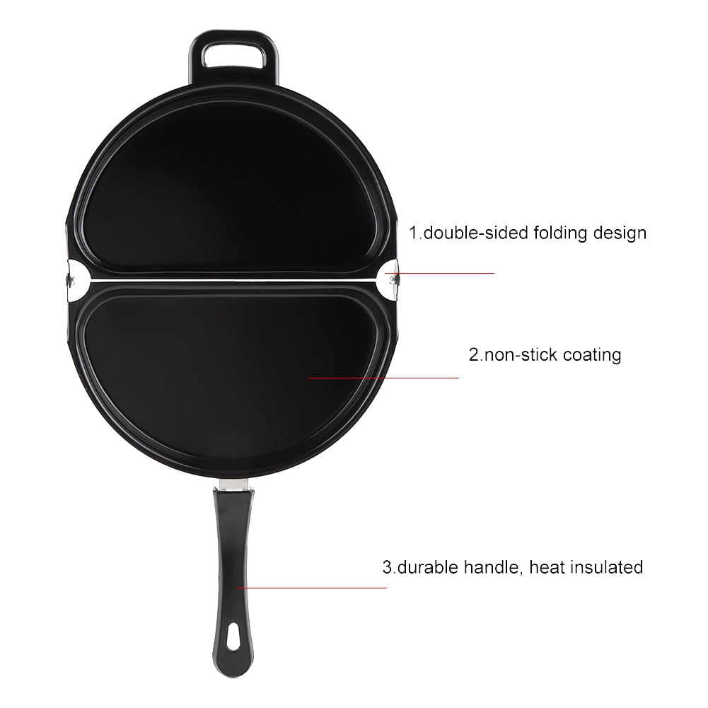 Fosa Omelette Pan, Omelet Frying Pan,Double Side Folding Nonstick