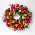 thumbnail image 2 of NUOLUX Door Wreaths Wreath Spring Front Outdoor Summer Decorations Decorative Artificial Floral Country Outside Seasonal, 2 of 6
