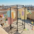 thumbnail image 5 of Colacoor Clothes Rack with Wheel, Portable Clothing Racks for Hanging Clothes, Bold Hexagon Multi Functional Garment Rack for Bedroom, Living Room, 5 of 8