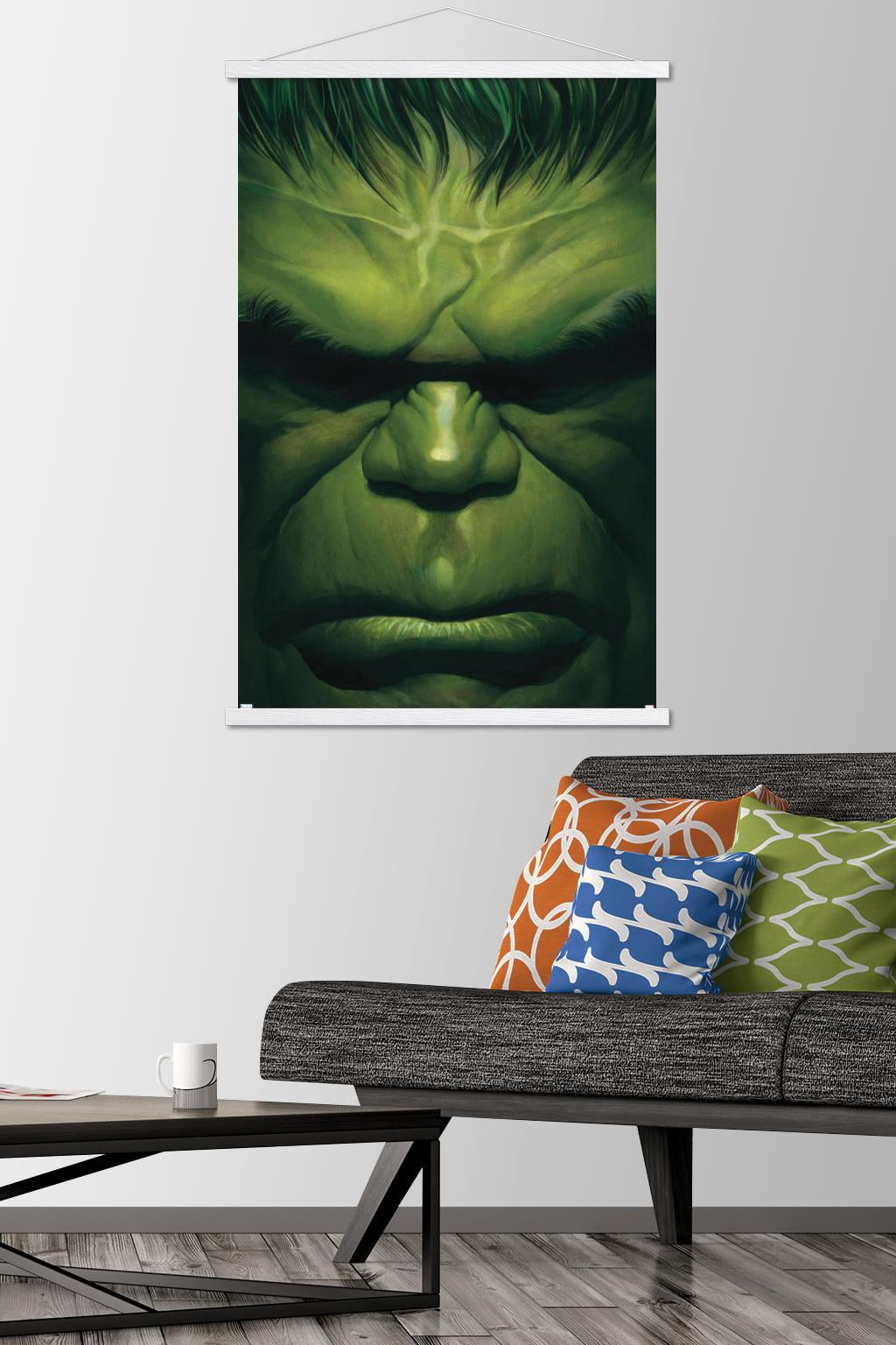 Quadro Canvas The Incredible Hulk Quadrinhos Marvel 40x40cm - Zona
