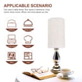 thumbnail image 2 of Miangastore Small Lampshade E27 Base Drum Lampshade Indoor Light Cover Light Accessory, 2 of 8