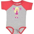 thumbnail image 3 of Inktastic Cheerleaders, Cute Girl, Blonde Hair, Cheerleading Girls Baby Bodysuit, 3 of 5
