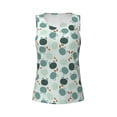 thumbnail image 3 of Picia Frog And Dragonflies Pattern Women's Workout Tank Top,Breathable Activewear,Slim Fit Athletic Top,Versatile Workout Moisture-wicking top-Medium, 3 of 9