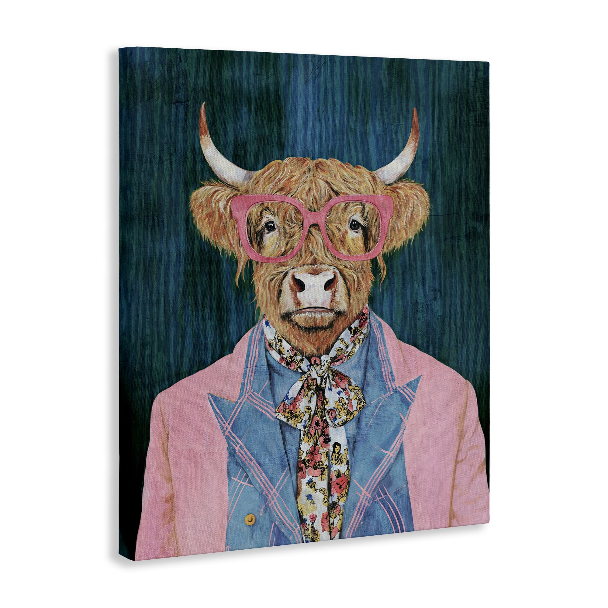 Stupell Industries Gentle Bull Portrait Canvas Wall Art, design by Svetlana Aleynikova