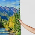 thumbnail image 3 of Orinice River Forest Mountains Bathroom Decor Set Colorful Luxurious Graphic Print Polyester Fabric Shower Curtain Set with Hooks 69x72, 3 of 7
