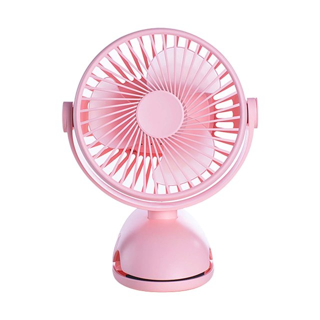weibbin Portable Clip Fan Battery Operated, USB Rechargeable Mini Table Fan with Strong Airflow, Ultra Quiet Personal Desk Fan for Home Office Bedroom Dorm Stroller Camping