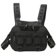thumbnail image 1 of Negra para El Pecho Mochila para Ropa Chaleco Funcional para para Correr para Señuelos Pesca [diseño Correas Colgantes Frontales] (negro), 1 of 9
