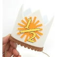 thumbnail image 6 of Sunshine Crown For Baby's 1/2 Birthday - “Here Come The Sun” Hat For Half Birthday - Golden Sunshine Birthday Party Handmade Hat - Sun Crown For 6 Month Birthday Party Decor, 6 of 8