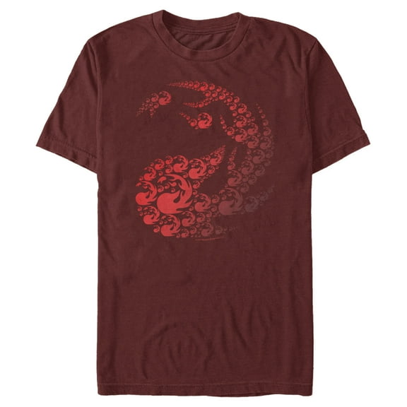 Men's Magic: The Gathering Mana Decorative Fireball Symbol Graphic Tee Cardinal 3X Large