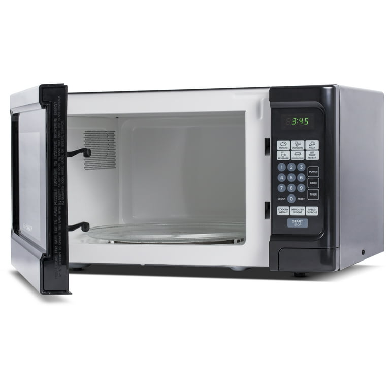 Commercial Chef 1.1 CU.FT Countertop Microwave Oven-Black