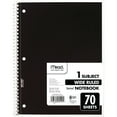 thumbnail image 5 of Mead Spiral 1 Subject Notebook, Wide Ruled, 70 Sheets Per Book, Pack of 6, 5 of 7