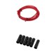 thumbnail image 1 of Cubierta de cable de tubo de carcasa de línea de cuerda de freno de bicicleta con 6 tapas de extremo rojas rojo, 1 of 9