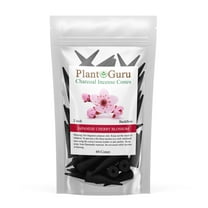 Japanese Cherry Blossom Charcoal Incense Cones 2" BACKFLOW - 60 Pack - Natural Scented Cones Handmade Hand Dipped
