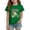 Green, variant on Last Day of School Girls Shirts for Girls 10-12 Years Kids Csaual Summer Cute Alligator Print Tops Loose Crewneck Short Sleeve Tees