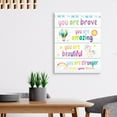 thumbnail image 3 of Be Your Own Kind Of Beautiful Canvas Prints  Wall Artwork Ready to Hang for Kids Girls Nursery Home Bedroom Decor-Inspirational Canvas Wall Art Gifts for Teens Girls 12" x 16" in, 3 of 4