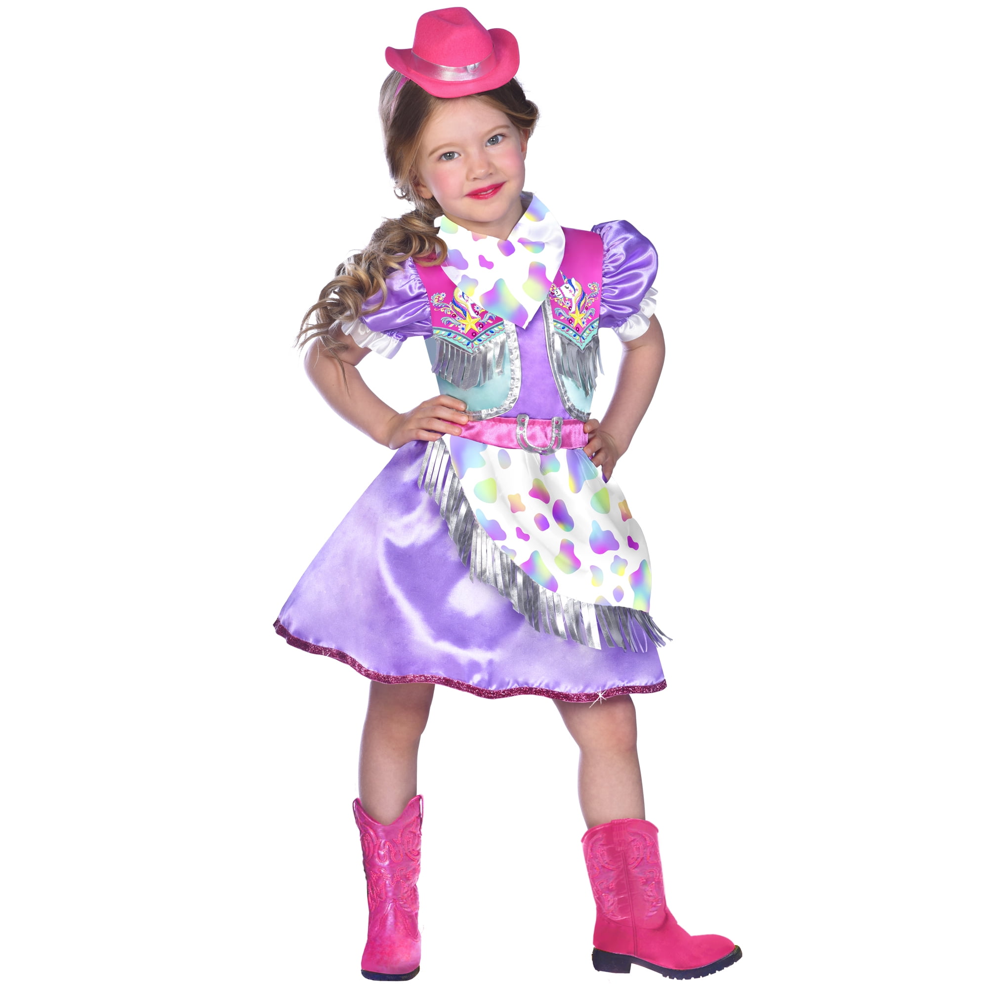 Way to Celebrate Girls Halloween Rodeo Unicorn Fantasy Costumes